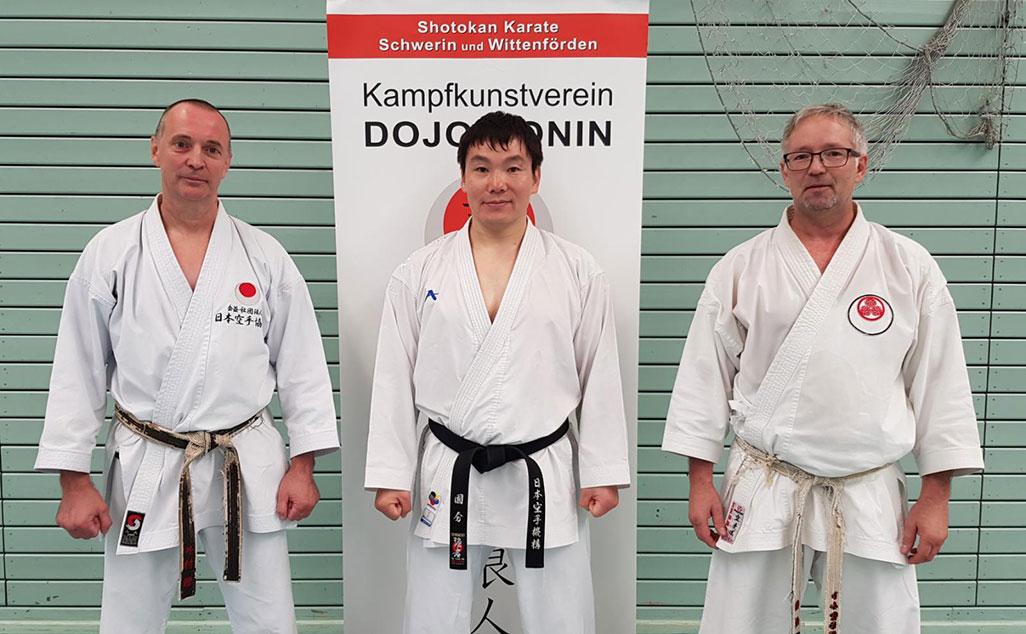 10/2018 Mit Kokubun Sensei und Mario Lübke in Schwerin